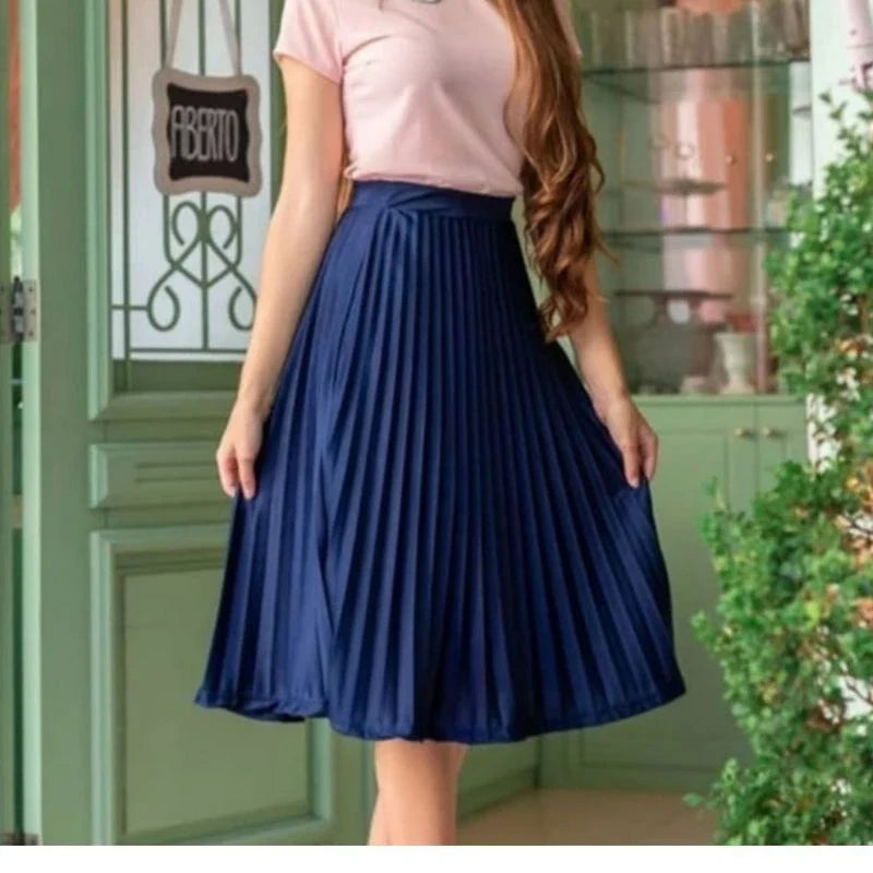 Saia Midi Plissada