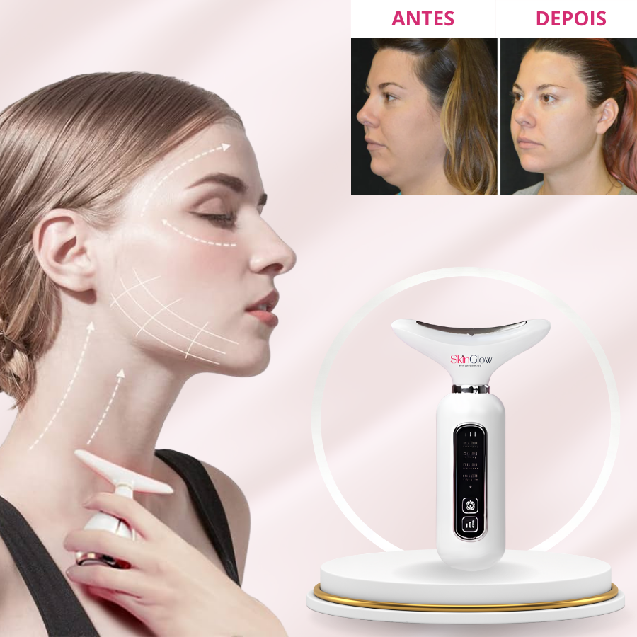 GlowPro LED 2.0™ – Máscara Rejuvenescedora Facial, Pescoço e Colo | Tecnologia de Spa em Casa 💆♀️✨