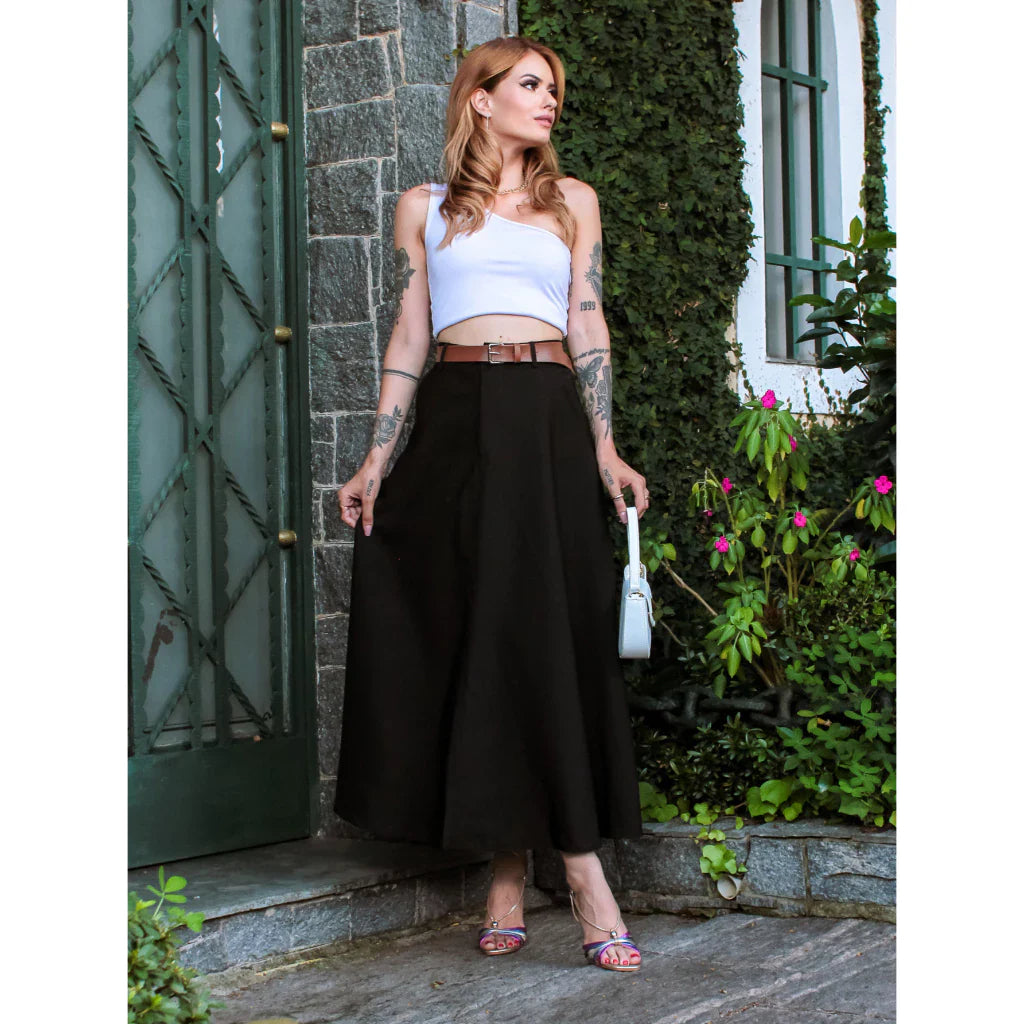Saia Longa Feminina – Alfaiataria Elegante - OitoW