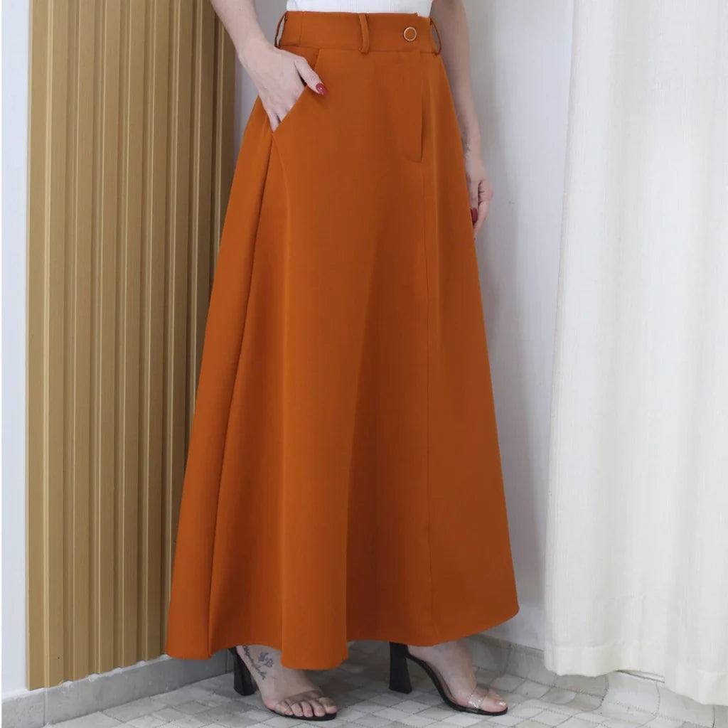 Saia Feminina Longa Elegante – M&M